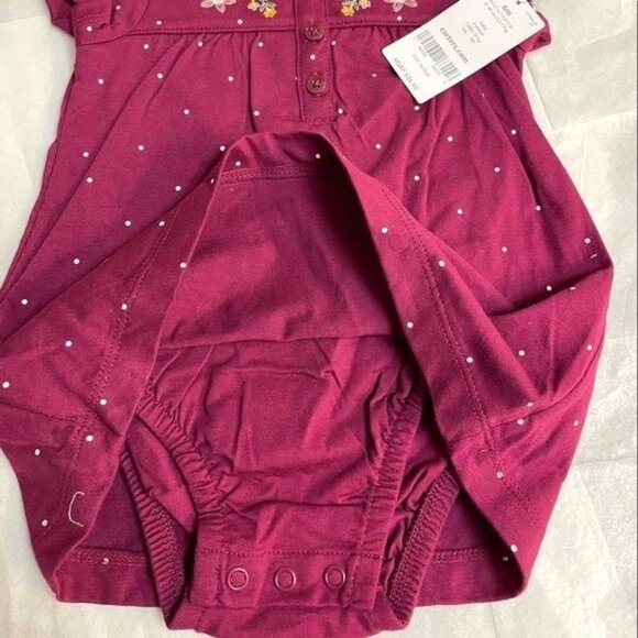 2-Piece Baby Girl Floral Bodysuit Dress & Cardigan Carter's Set 9 M - Picture 3 of 12